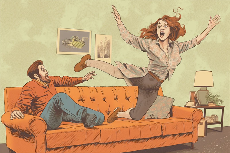 A Husband's Sneaky Maneuver